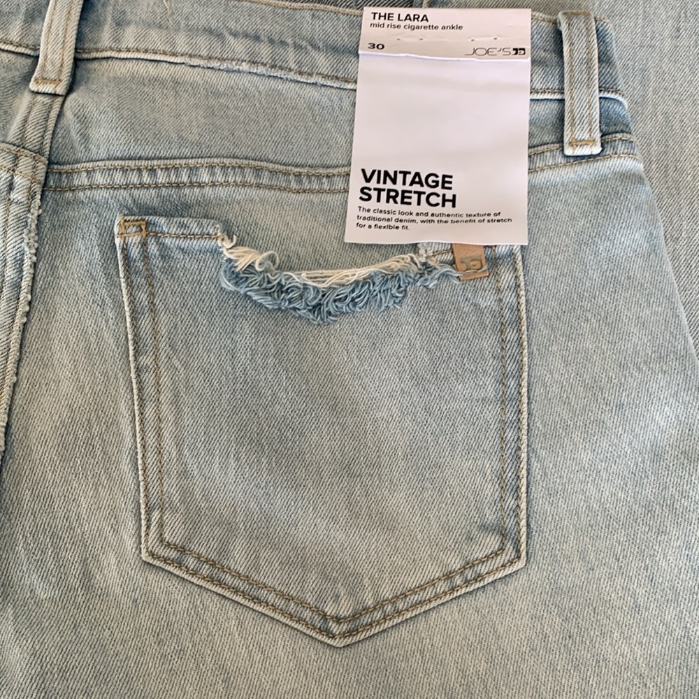 JOE’S JEANS The Lara Mid Rise Cigarette ankle jeans in stand tall size 30 - Picture 3 of 13